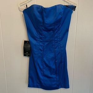 Blue Bebe corset dress.  Size small.  New with tags!